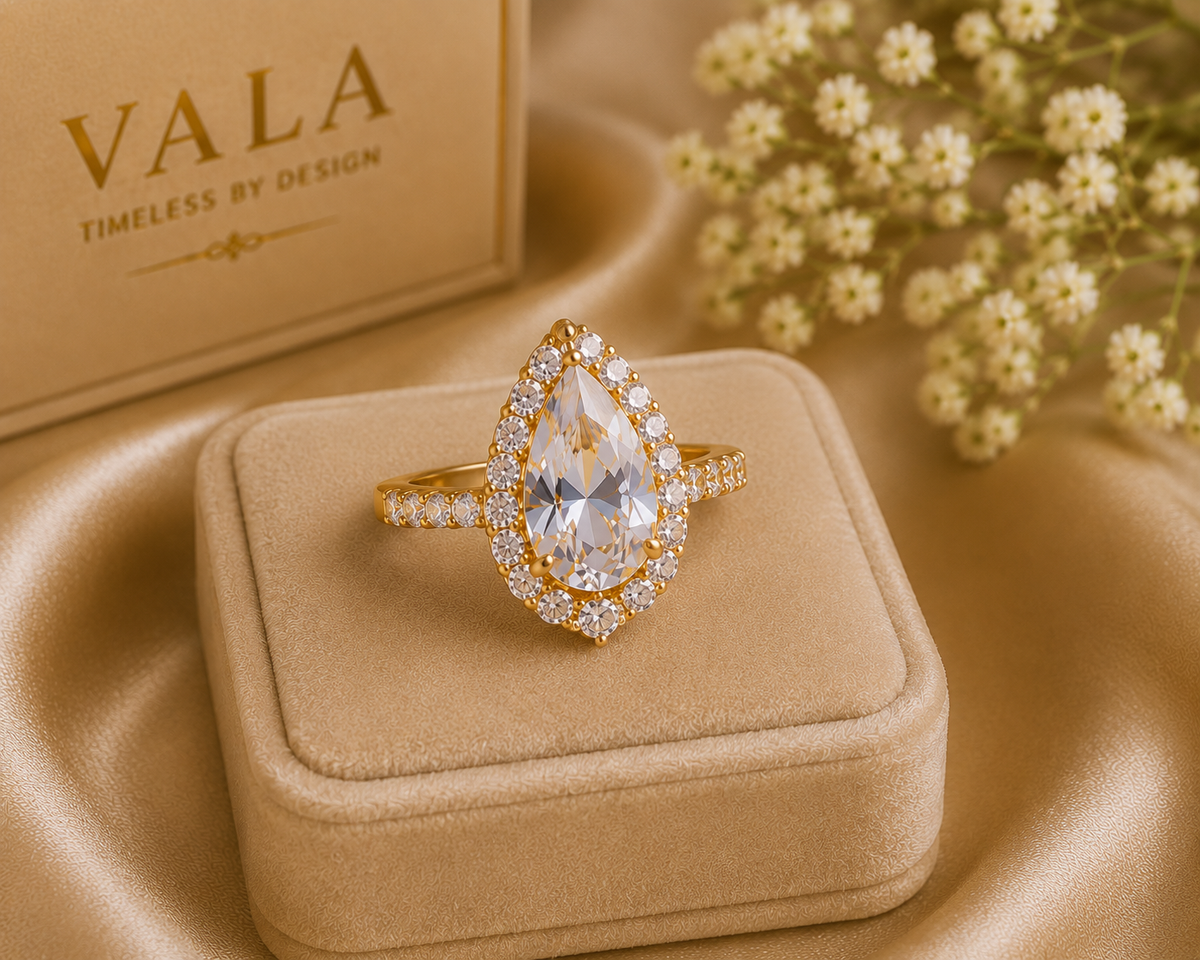 Vala Amara Teardrop Ring