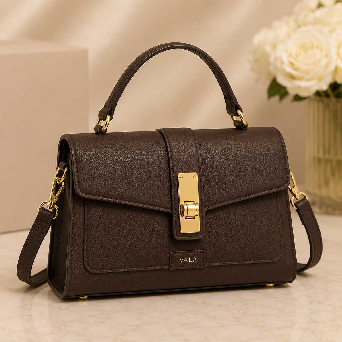 Vala Renée Barrel Shoulder Bag