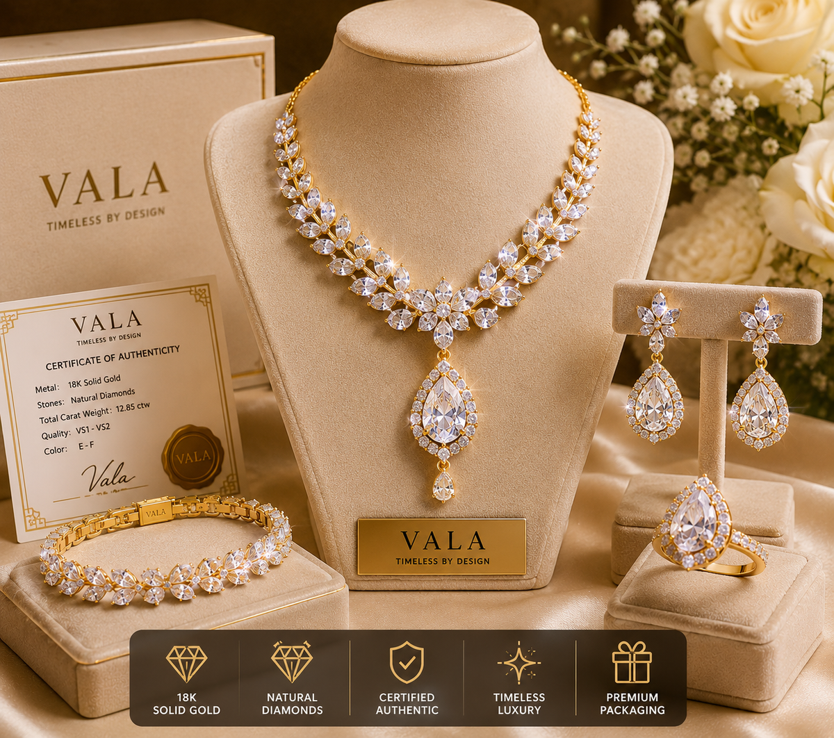 Vala Seraphine Diamond Jewellery Set